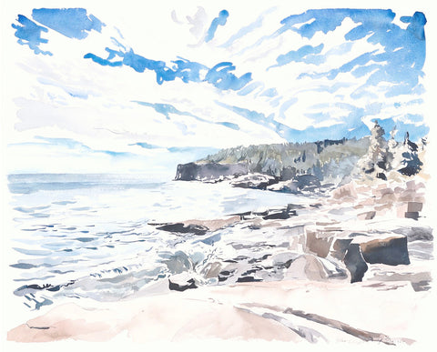 Otter Cliffs in Sunlight